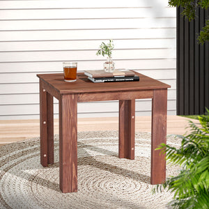 Coffee Side Table | Wooden Desk | Outdoor Furniture | Camping Garden | Brown