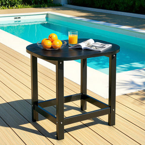 Outdoor Coffee Table | HDPE Patio Side Table | Black Garden Furniture