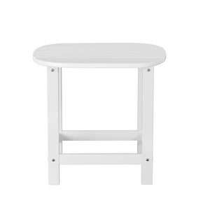 Outdoor Coffee Table | HDPE Patio Side Table | White Garden Furniture