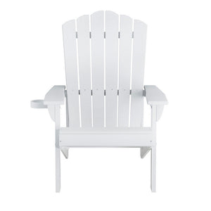 Adirondack Outdoor Chairs | HDPE Beach Patio Furniture | White