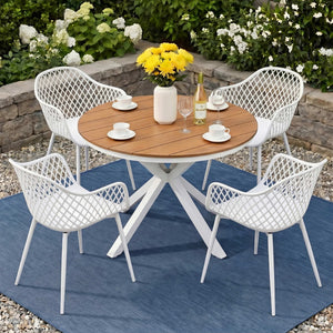 Outdoor Dining Set | 5 Piece Patio Table & Chairs | Diamond Style