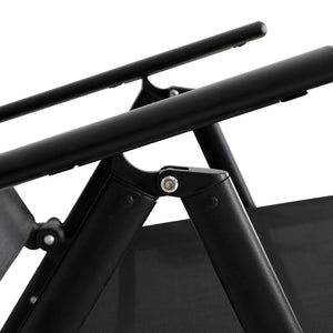 Sun Lounge | Outdoor Lounger | Aluminium Folding Beach Chair | Camping Patio