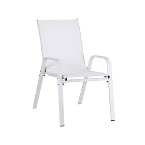 Gardeon Outdoor Chairs | 6PCS | Stackable Patio Dining Chairs | White