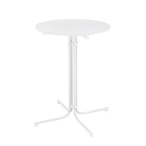 Round Folding Bar Table | 109cm | Outdoor Patio | White