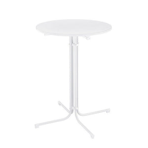 Round Folding Bar Table | 109cm | Outdoor Patio | White