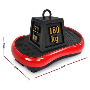 Everfit Vibration Machine Platform | Vibrator Resistance Rope | Home Fitness | Red