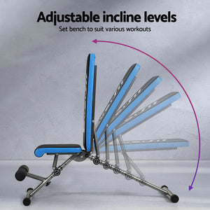 Everfit Weight Bench | Adjustable FID Bench Press | Home Gym | 330kg Capacity