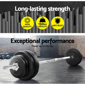 Everfit 168CM 5.5FT Barbell Bar | Fitness | Weight Plates | Dumbbells | Row