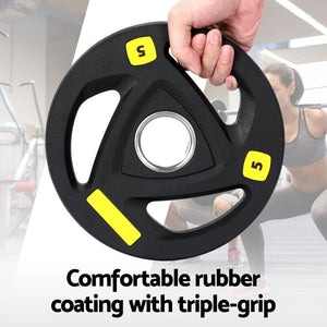 Everfit Weight Plates | Standard 5kgx2 | Dumbbells | Barbells Plate | Weight Lifting | Home