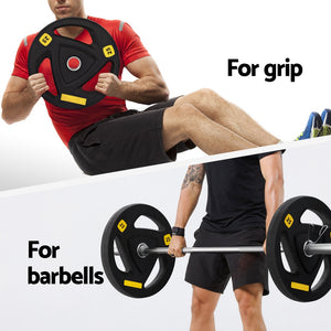 Everfit Weight Plates | Standard 25kgx2 | Dumbbells | Barbells Plate | Weight Lifting | Home Gym