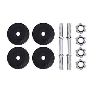 Everfit 10kg Dumbbell Set | Weight Plates | Dumbbells | Lifting Bench