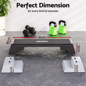 Everfit Aerobic Stepper | 3 Level Adjustable | Home Workouts