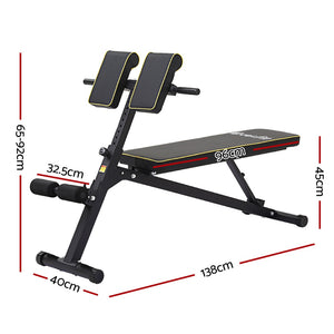 Everfit Roman Chair | Adjustable Weight Bench | Strength Training | Preacher Curls