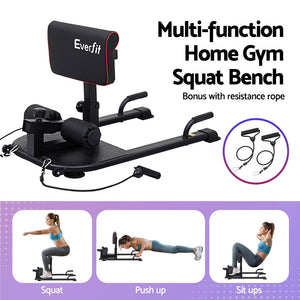 Everfit Deep Sissy Squat Weight Bench | Adjustable Leg Extension | Strength Training
