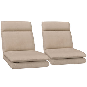 Floor Chair Set 2pc | Linen | Beige