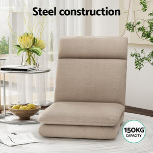 Floor Chair Set 2pc | Linen | Beige