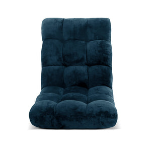 Floor Lounge Sofa Bed | Flannel Fabric | Navy