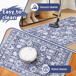 Velvet Entry Mat | 50x80cm | Non-Slip Small Rug | Modern