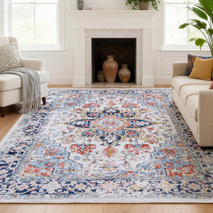 Large Washable Rug | 200x290cm | Easy-Care Floor Carpet