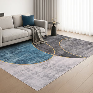 Washable Geometric Rug | 200x290cm | Large Area Floor Carpet
