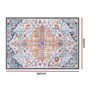 Washable Geometric Rug | 240x340cm | Modern Area Carpet Mat