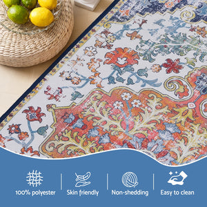 Bohemian Doormat | 50x80cm | Short Pile | Non-Slip Entryway Mat
