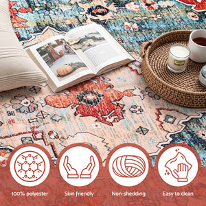 Washable Area Rug | 240x340cm | Modern Living Room Carpet Mat