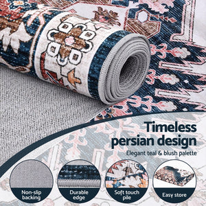 Washable Persian Style Rug | 160x230cm | Large Area Carpet