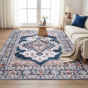 Washable Persian Style Rug | 200x290cm | Large Area Carpet