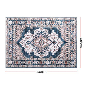 Washable Persian Style Rug | 240x340cm | Extra Large Area Carpet