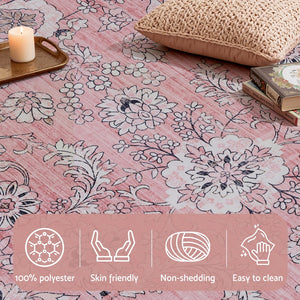 Washable Vintage Rug | 160x230cm | Large Area Carpet