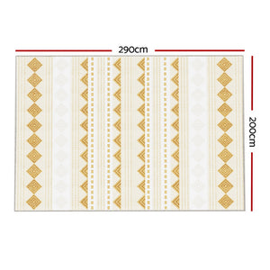 Floor Rugs | 200x290cm | Washable Area Mat | Large Carpet | Soft Short Pile Ella