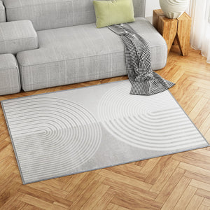 Floor Rugs | 120x160cm | Washable Area Mat | Large Carpet | Faux Rabbit Fur Cyril