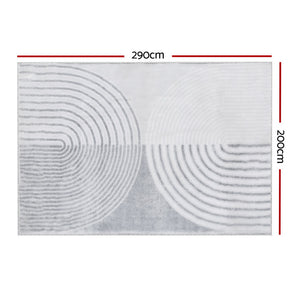 Floor Rugs | 200x290cm | Washable Area Mat | Large Carpet | Faux Rabbit Fur Cyril