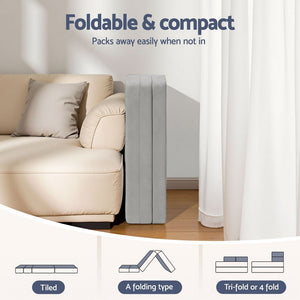 4-Fold Sofa Bed Mattress | Folding Sleeping Camping Cushion
