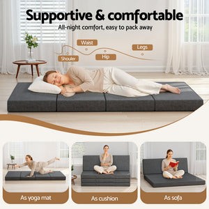 Foldable Foam Mattress | Portable Mat | Queen
