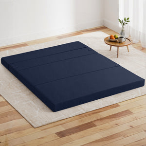 Foldable Foam Mattress | Blue | Portable Floor Mat | Double