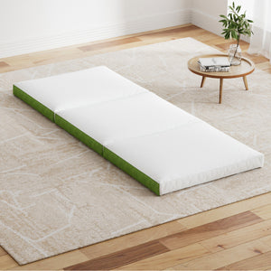 Bedding | Foldable Mattress | Folding Foam Trifold | Green