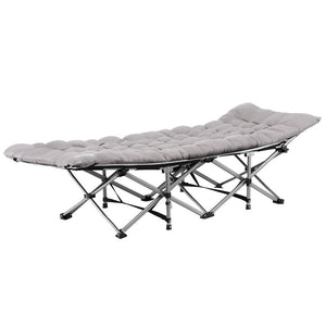 Heavy Duty Folding Bed | 185cm | Mattress Included | Grey