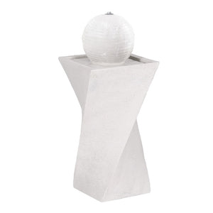 Solar Fountain Water Feature | Bird Bath | Outdoor Garden | LED Lights Ball | 85CM