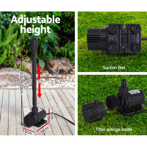 Solar Pond Pump | Submersible Water Fountain Kit | 9.8FT