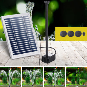 Solar Pond Pump | Submersible Water Fountain Kit | 4.4FT Height
