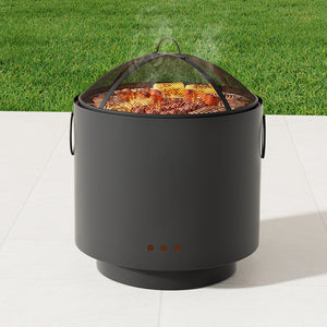 Grillz Fire Pit | Portable Deep Bowl | Outdoor BBQ Fireplace