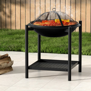 Grillz Fire Pit BBQ Grill | 2-in-1 | Outdoor