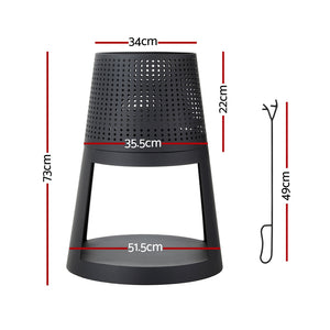 Grillz Fire Pit | Deep Bowl Iron | Outdoor Fireplace