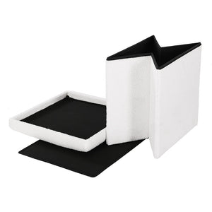 Ottoman Storage | Foot Stool | Vanity Square | Teddy