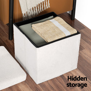 Ottoman Storage | Foot Stool | Vanity Square | Teddy