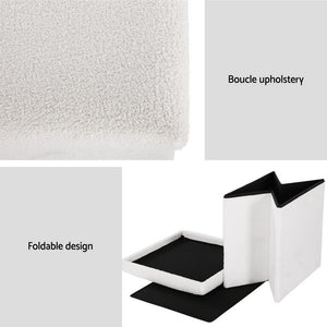 Ottoman Storage | Foot Stool | Vanity Square | Teddy