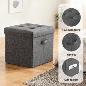 Foldable Ottoman Footrest | Storage Stool | Compact Design