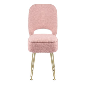 Artiss Storage Ottoman Vanity Stool Foot Stool Folding Back Pink